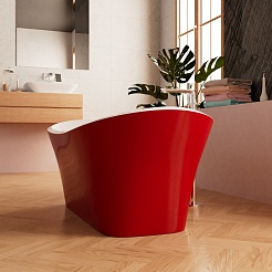 Frank Акриловая ванна 170х75 F6104 white/red – фотография-5